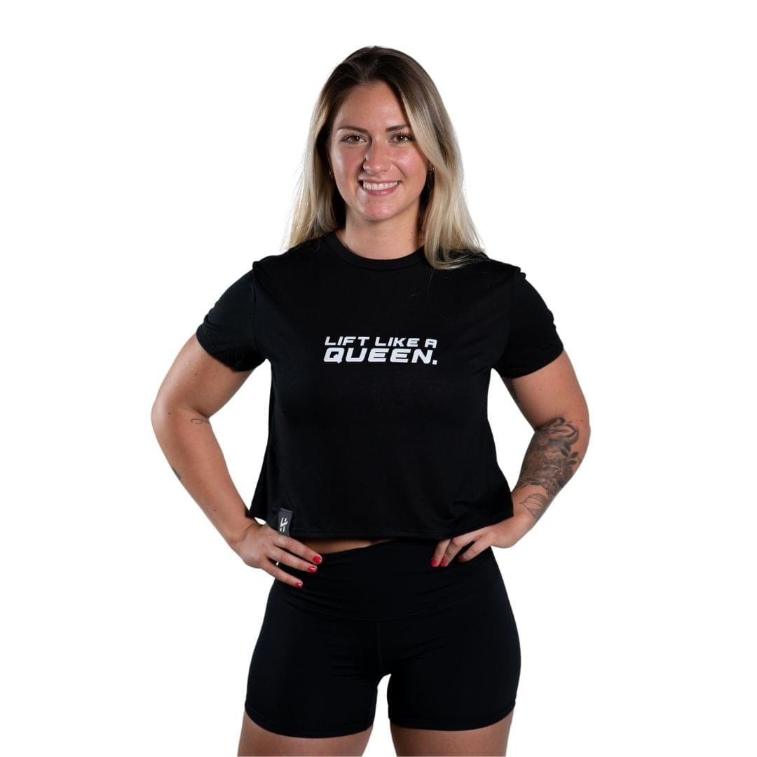Lift Like A Queen Crop Top