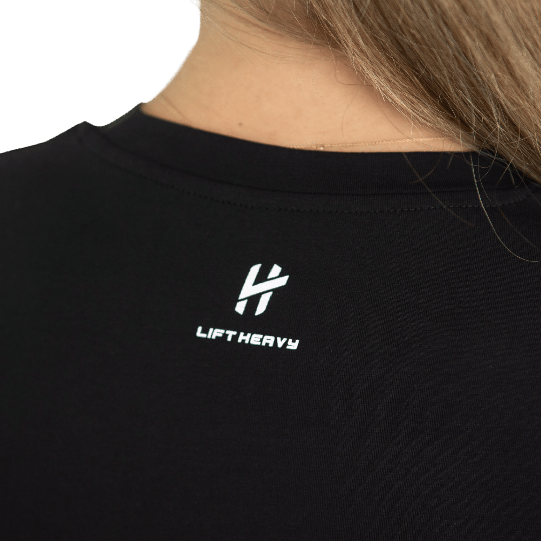 Lift Like A Queen Rounded Cropped T-Shirt