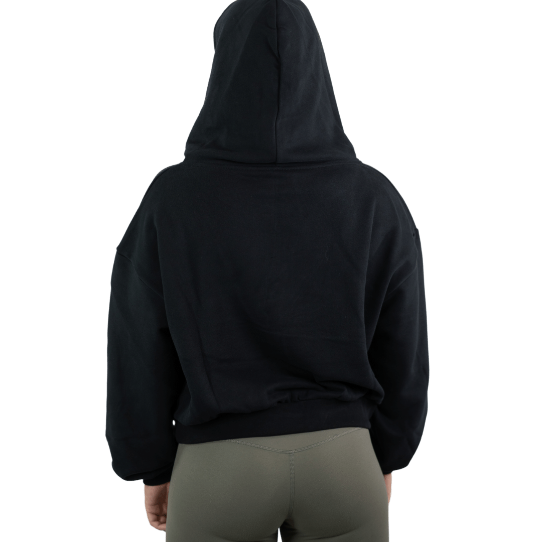 Carbon Cropped The Statement Hoodie